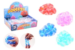 Squeezy bubble ball, 4 assorted