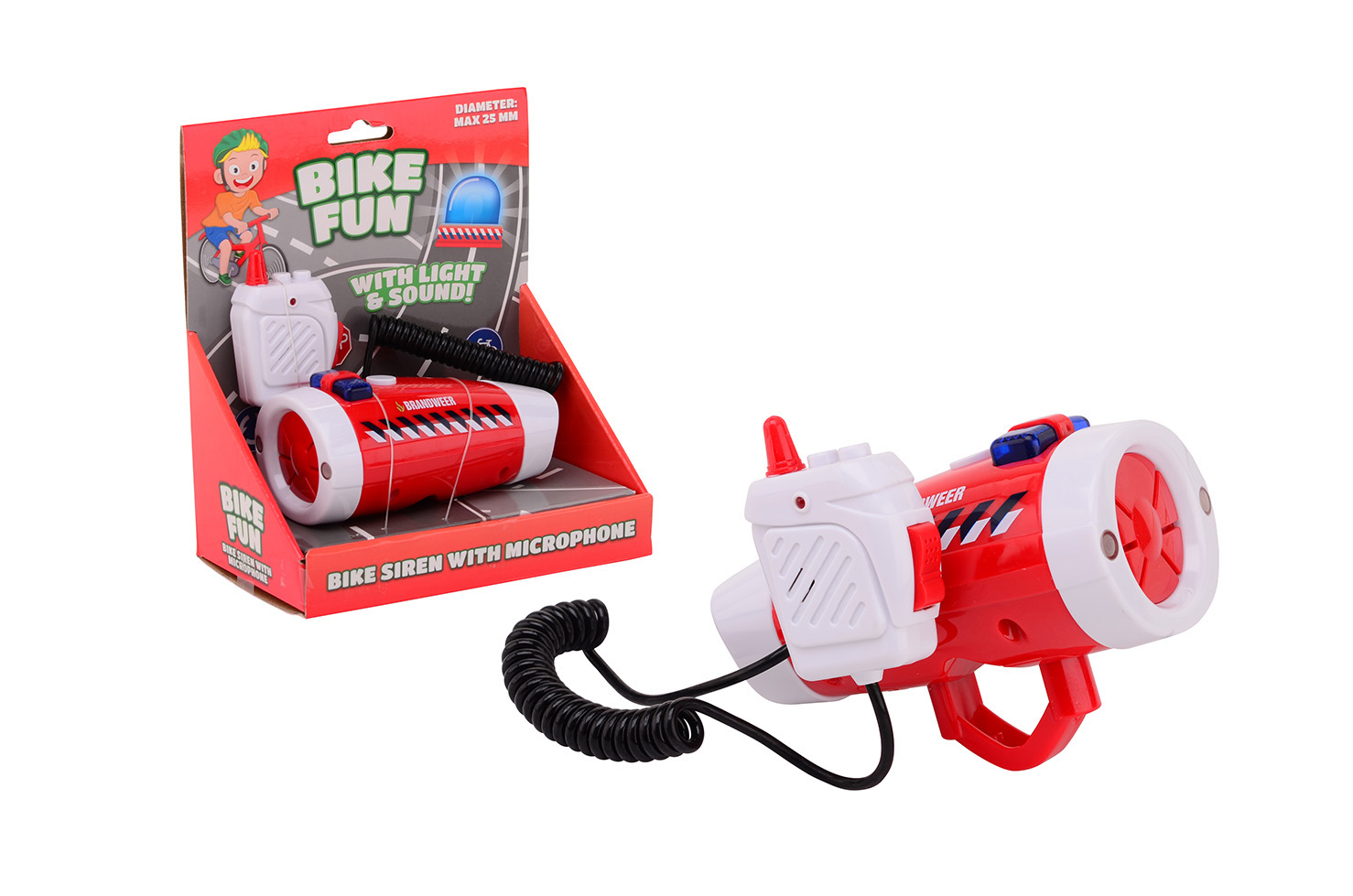 Bike Fun fire siren with microphone