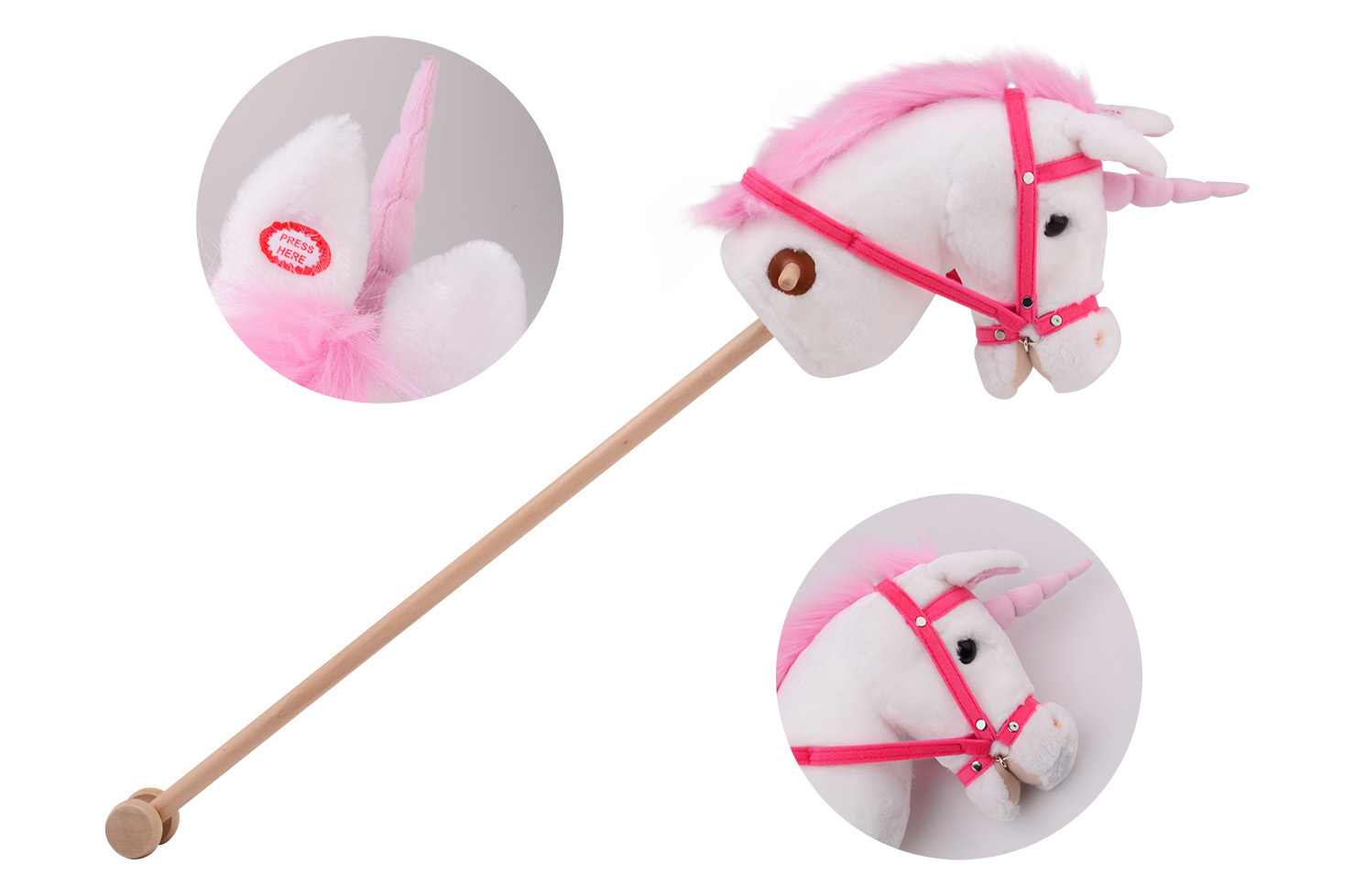 Unicorn horse stick with sound