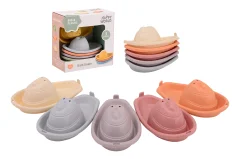 Happy World bio plastic bath boats in box, 5 pcs