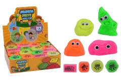 Jumping putty with eyes in display 4 assorted