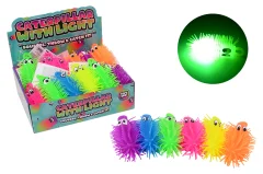 Chenille 12cm avec lumière 6 assortis