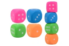 De dés EVA Medium 7.5cm, 4 assortis