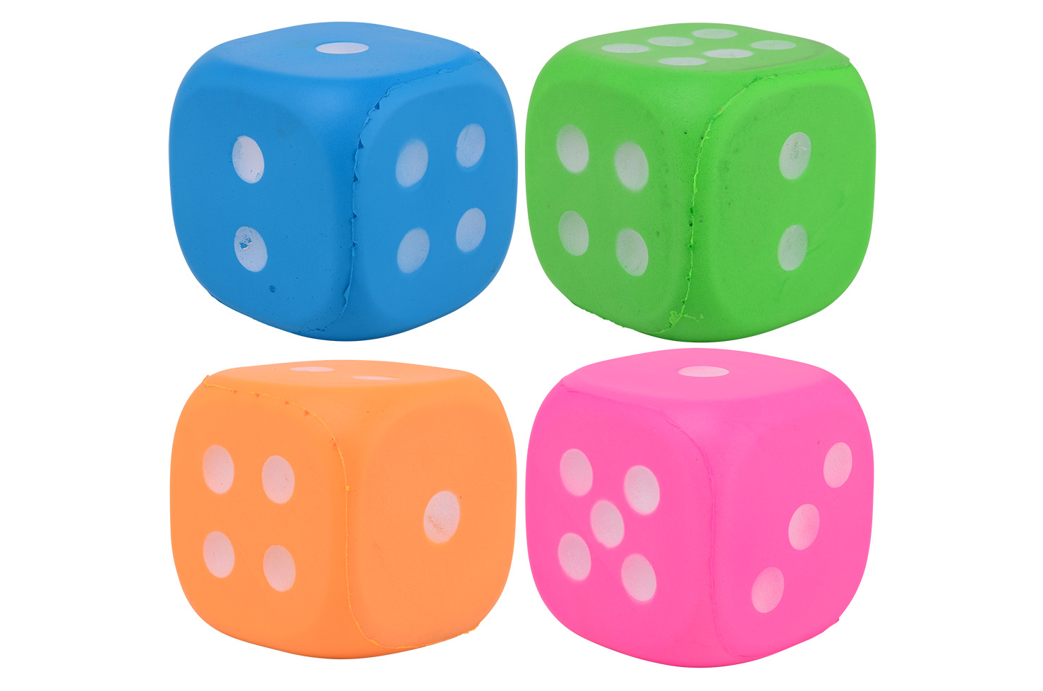 Large EVA dice 12cm, 4 assorted