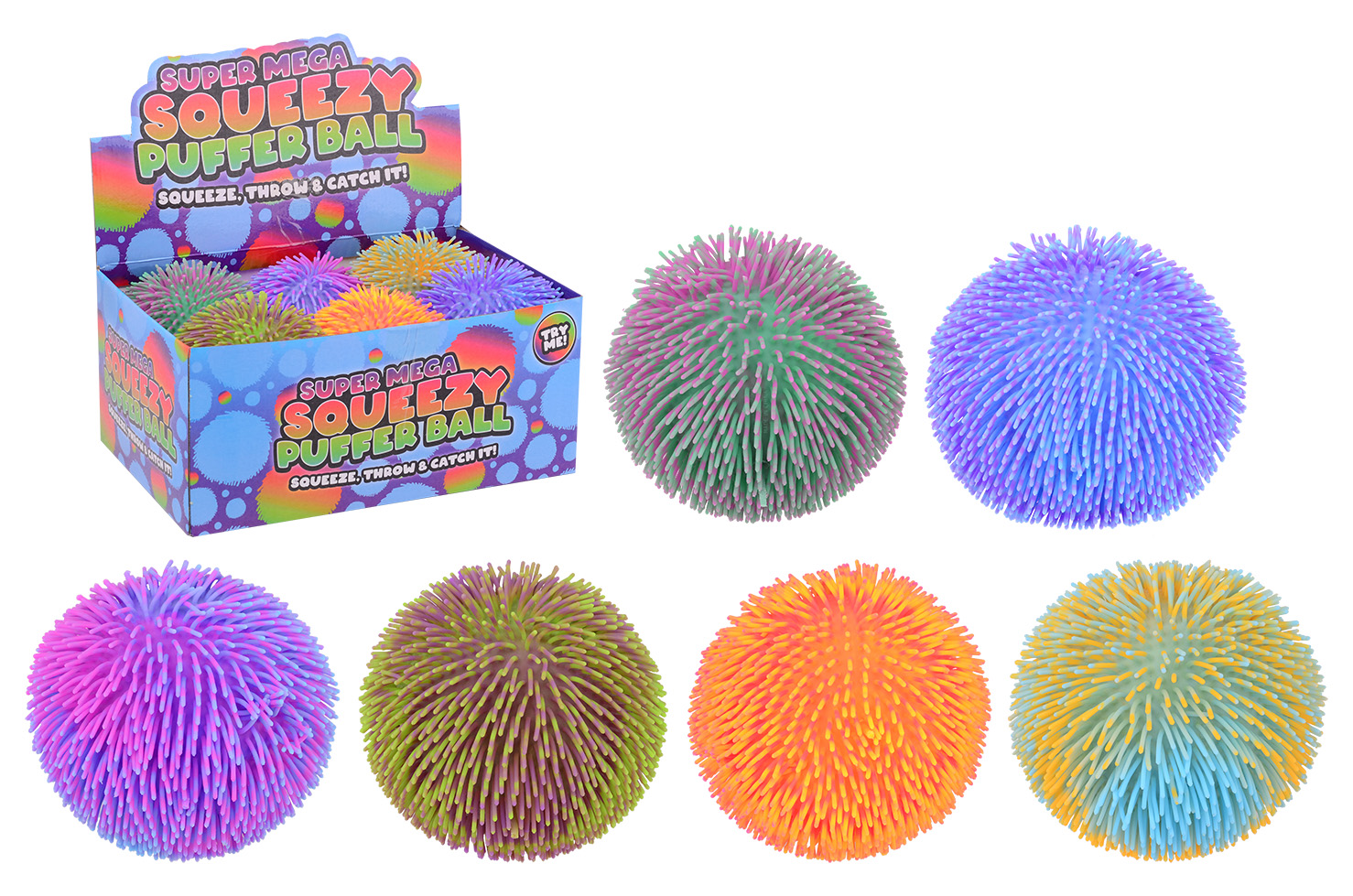 Fluffy ball 23cm, duo color