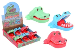 Crocodile biting game in display, 3 assorted