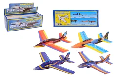 Jumbo EVA vliegtuigen in display 45 cm, 6 assorti