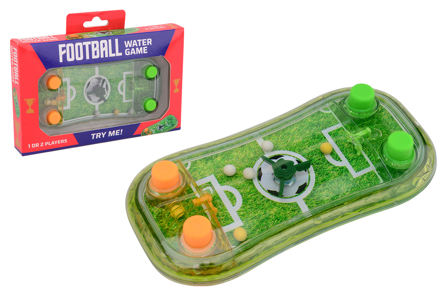 Water game football match in box
