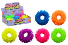 Fluffy bracelet in display, 6 assorted