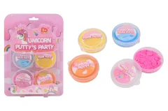 Unicorn Putty's Party, 4 pcs on blistercard