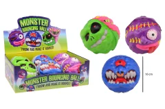 Stuiterend monster 10 cm, 3 assorti