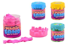 Fluffy sand 450 grams in container, 4 assorted