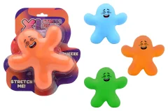 Squishy stress figure XL on card, 3 assorted