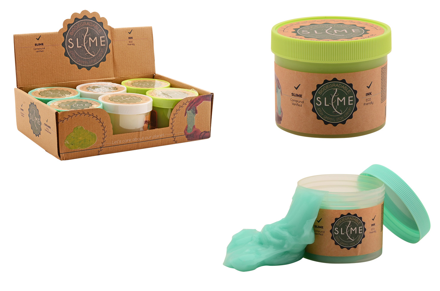 Bio Degradable - XL slime in display