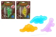 Ausgeschnittenes Dino-Schleimskelett auf Karte, 6-fach sorti