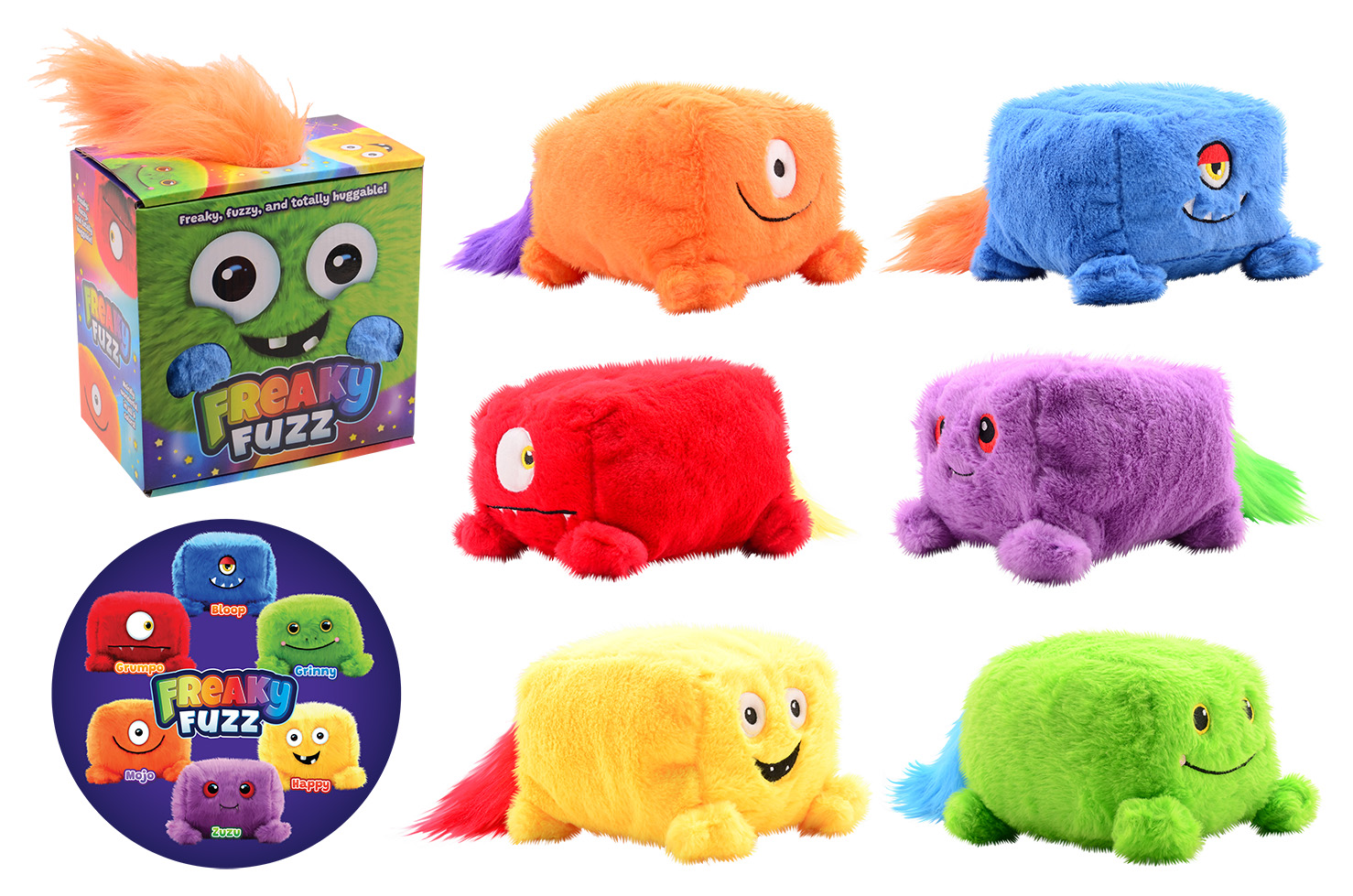 Plush & Play - Freaky Fuzz, 6 assorted
