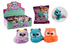Fluffy kittens with long tails in surprise bag, 6 assorted