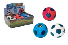 PU soccer ball 10 cm in display, 3 assorted