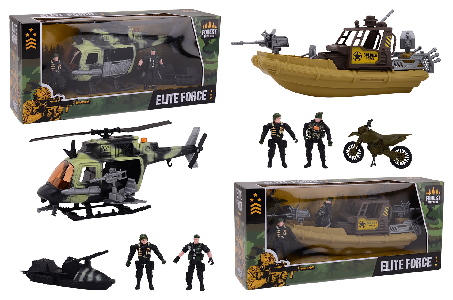 Combat Force playset in 45 cm box, 2 assorted