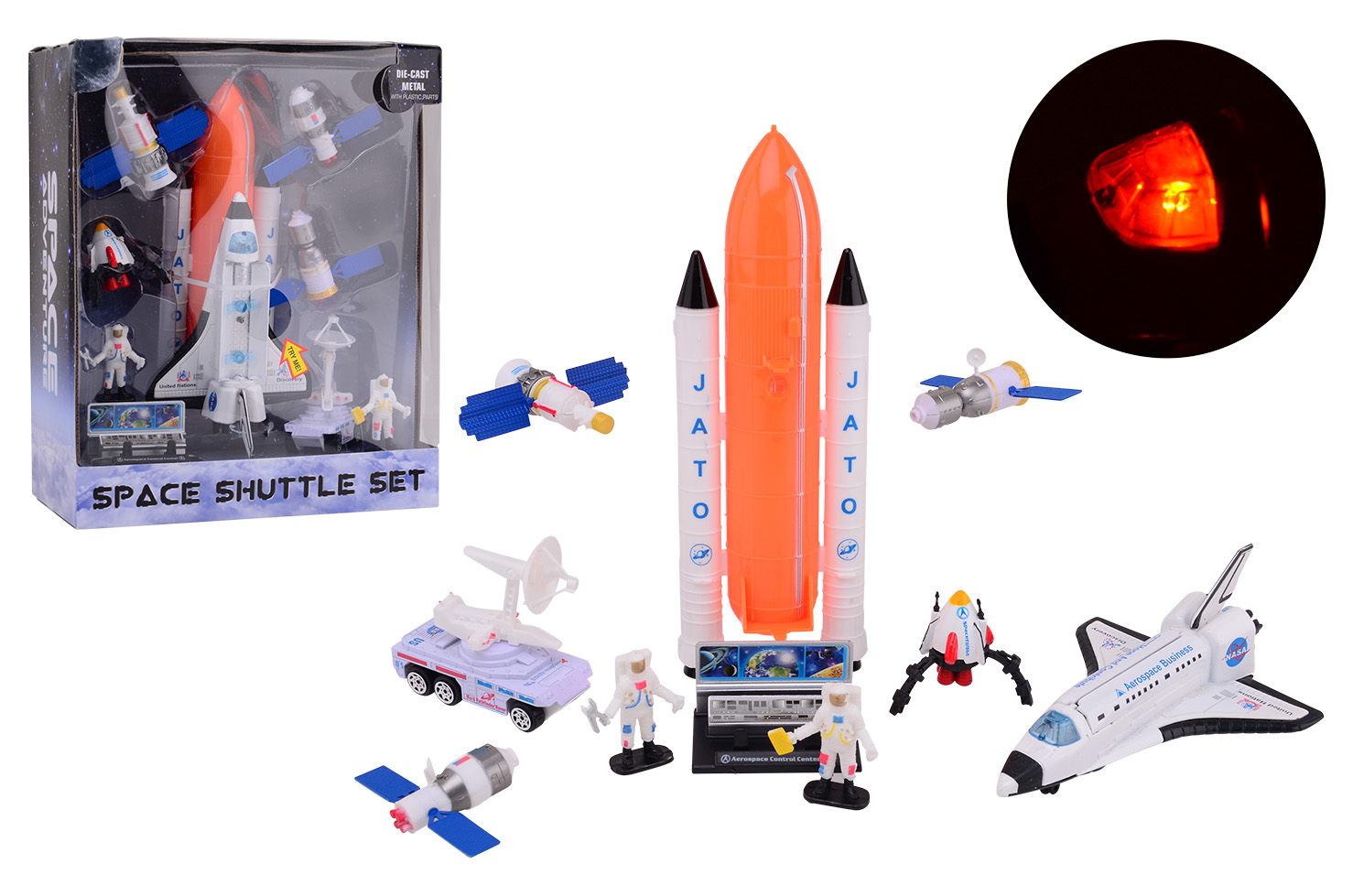Space Shuttle playset large with licht and sound