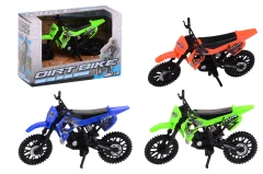 Dirtbike ± 12 cm in box, 3 assorted