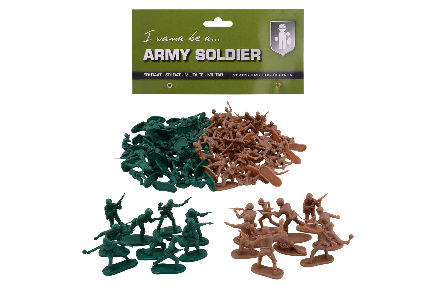 Army Forces 100 soldiers in bag