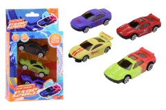 Kleur veranderende die cast auto 1:64, 3 stuks in doos