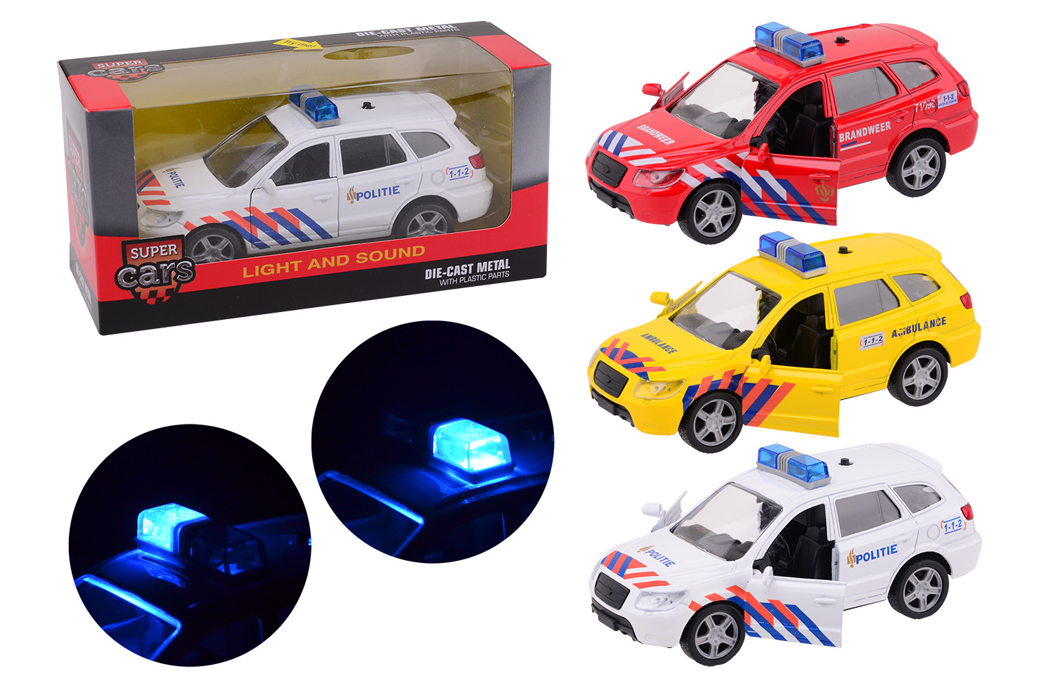 Super Cars 1-1-2 auto met licht en geluid