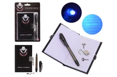 Secret Agent notebook with secret pen 2 assorted