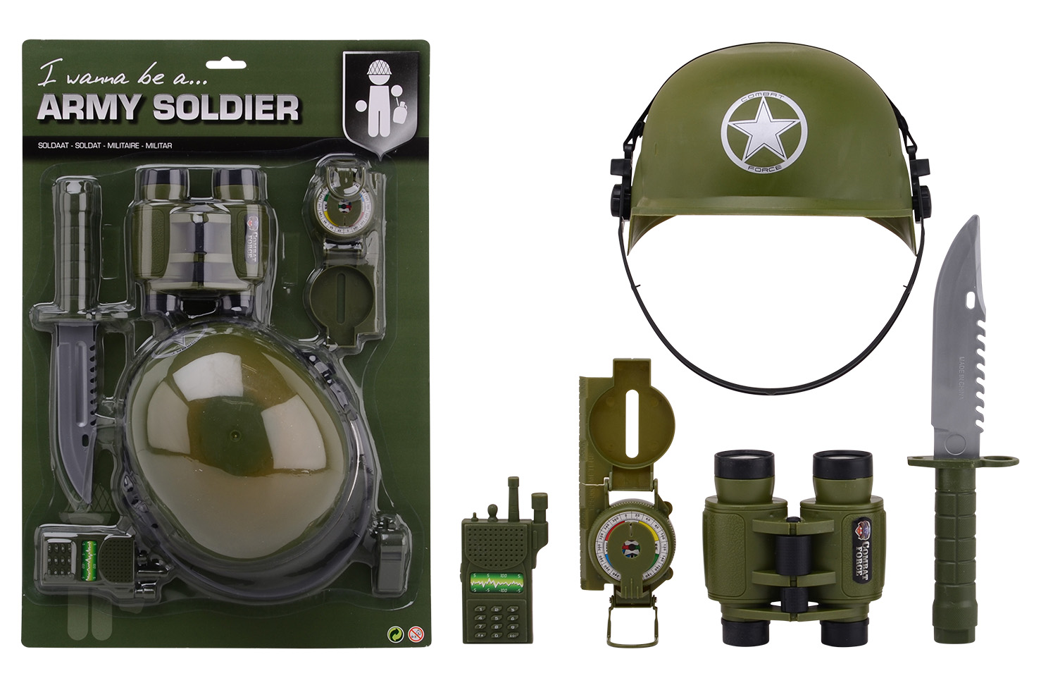 Army Forces Spielset auf Kartonkarte