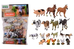 Animal World farm animals 20 pieces in bag