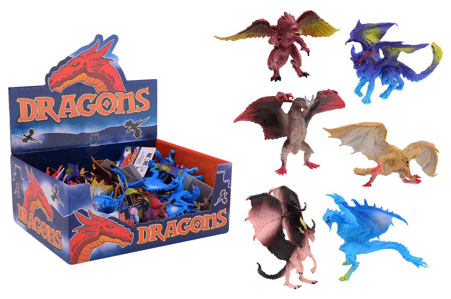 Draken in display ± 12cm