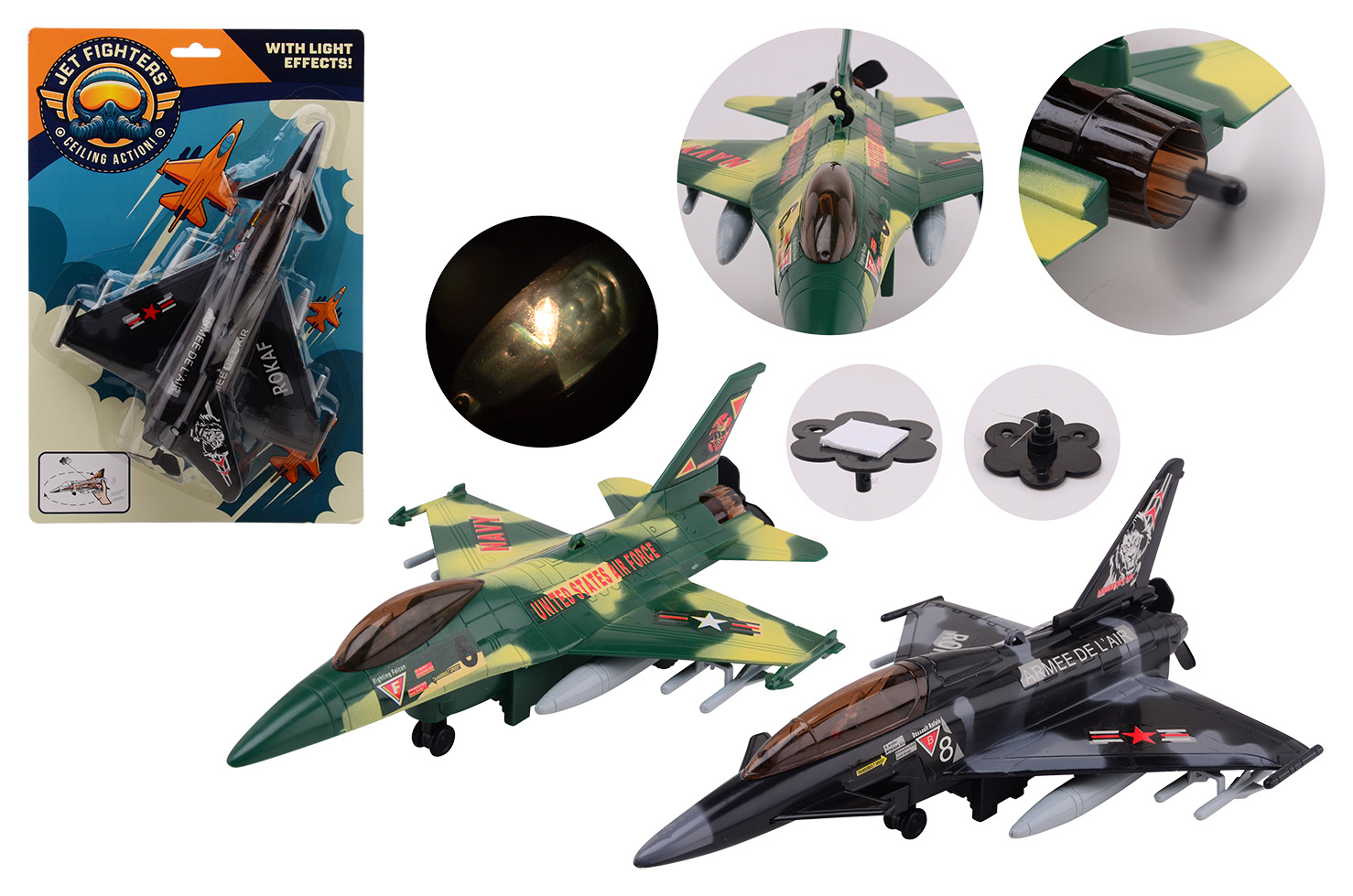 Action Fighters Ceiling airplane 2 assorted