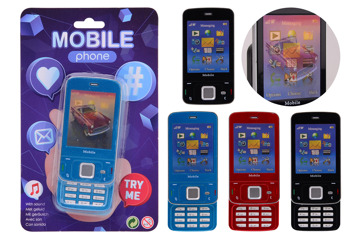 Mobile phone including batteries