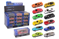 Super Cars 2.6 inch die-cast auto 12 assorti in display