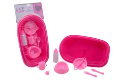 Baby Rose Baignoire pour bébé avec accessoires, 8 pièces