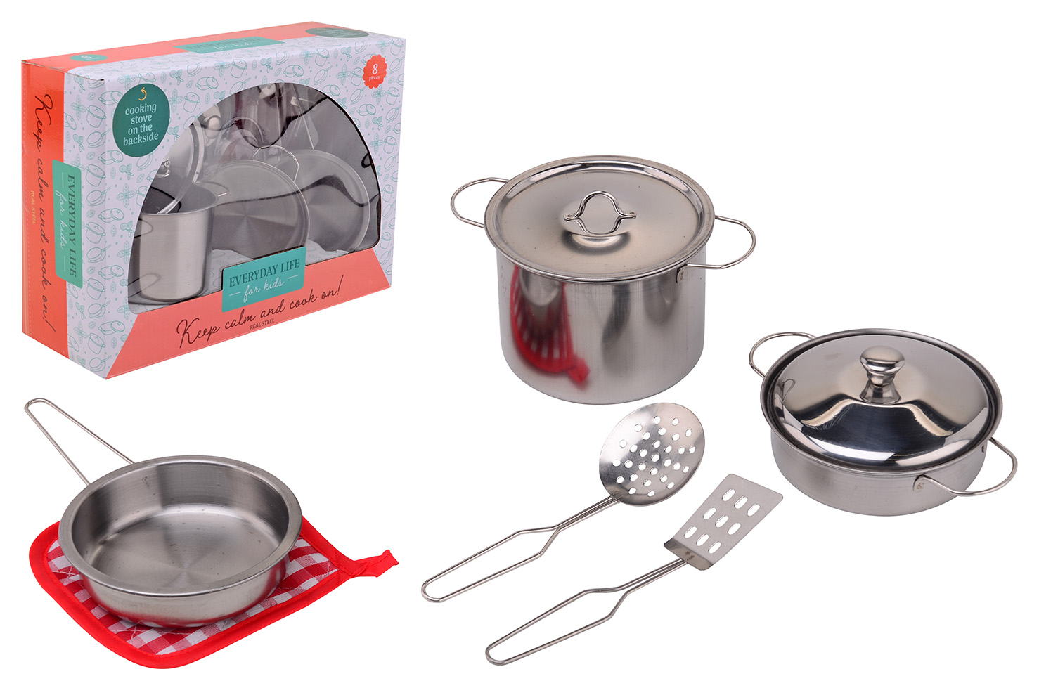 Home and Kitchen steel kitchenset 8 pieces