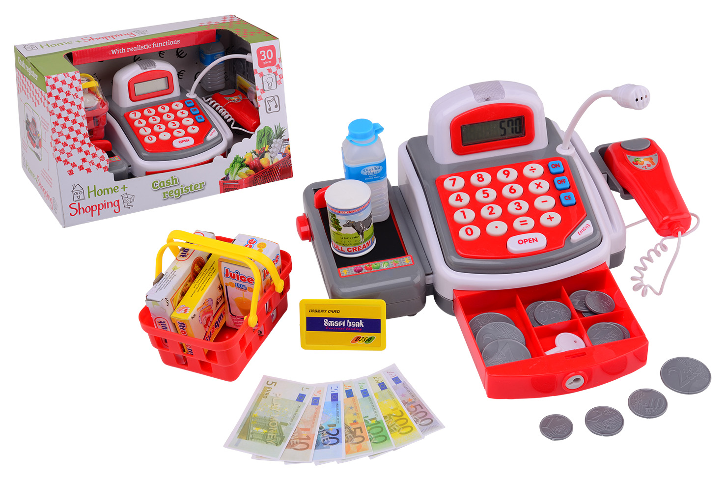 Home and Shopping Deluxe cash register with light and sound