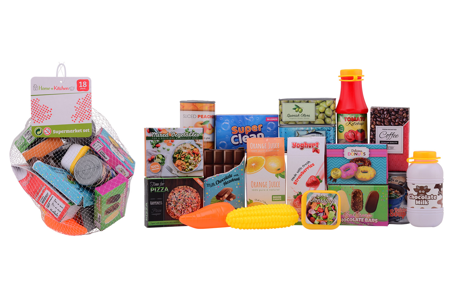 Home and Shopping Supermarket playset 18 pcs.