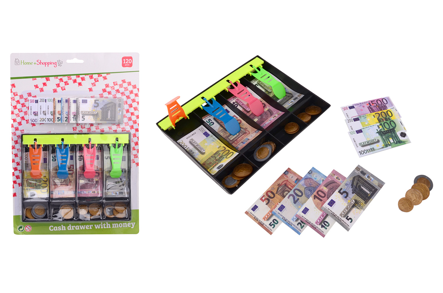 Home and Shopping Euro-Spielgeld mit Registrierkassenlade