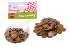 Home and Shopping euro playmoney, 100 coins in netbag