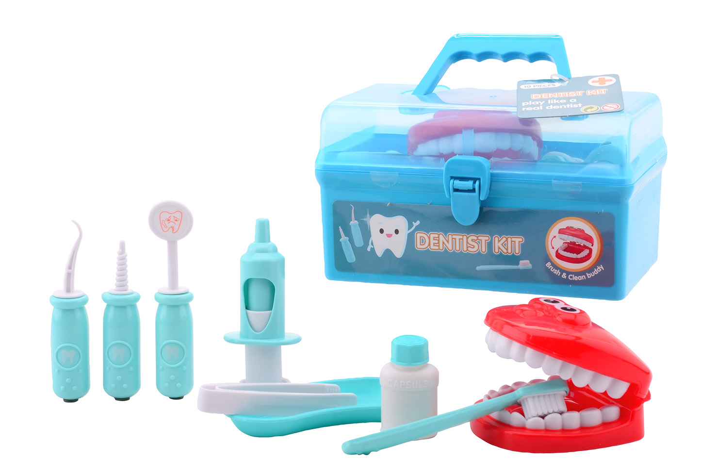 Dentist playset in carry case