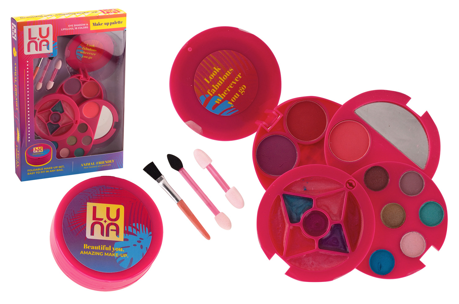 Isabella make-up set in ronde doos