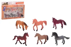 Paarden 6 stuks in doos, 2 assorti