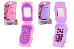 Girls phone on card, 2 assorted