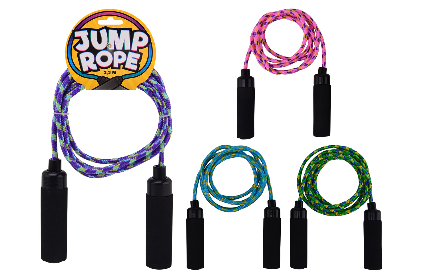 Multicolor jumprope ± 2.20 mtr.