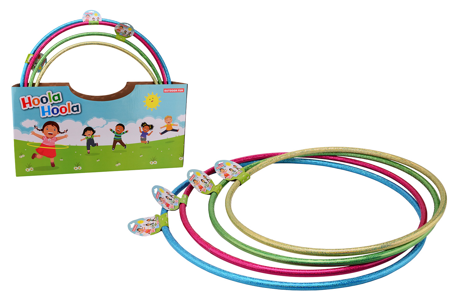 Outdoor Fun hoelahoep met laserprint watergevuld