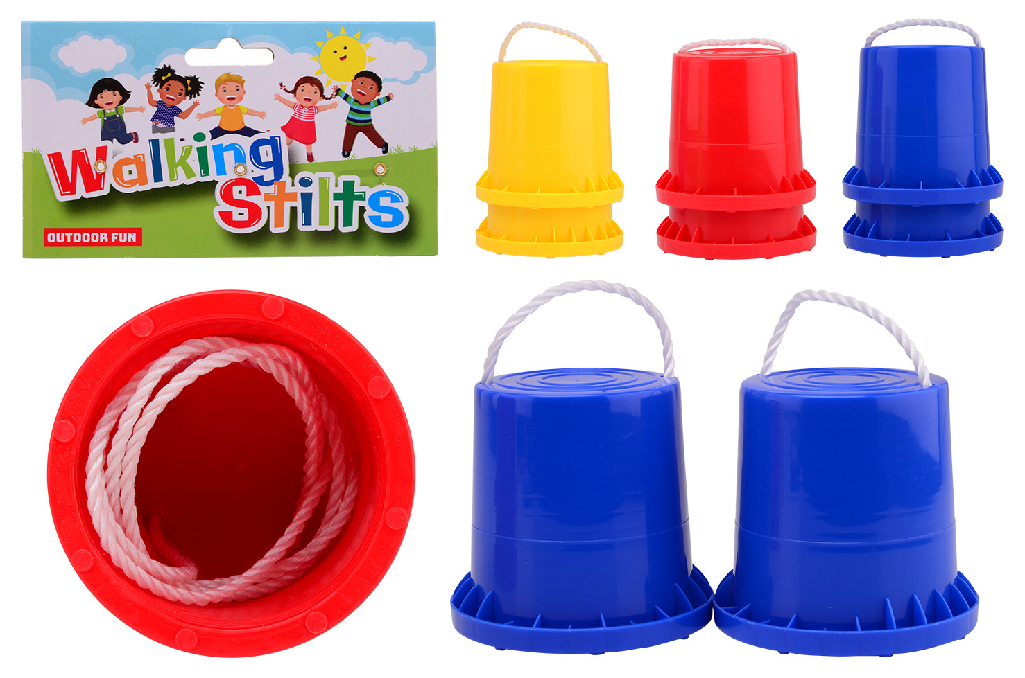 Outdoor Fun Stilts 3 assorted color