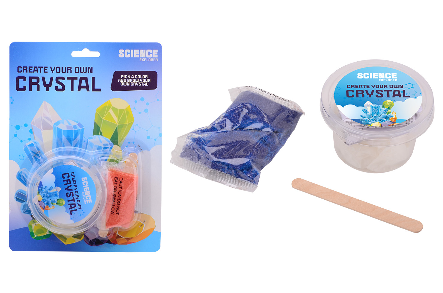 Science Explorer Create your own crystal on card