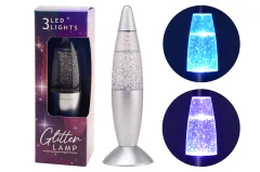 Glitter nachtlamp 20 cm in blister
